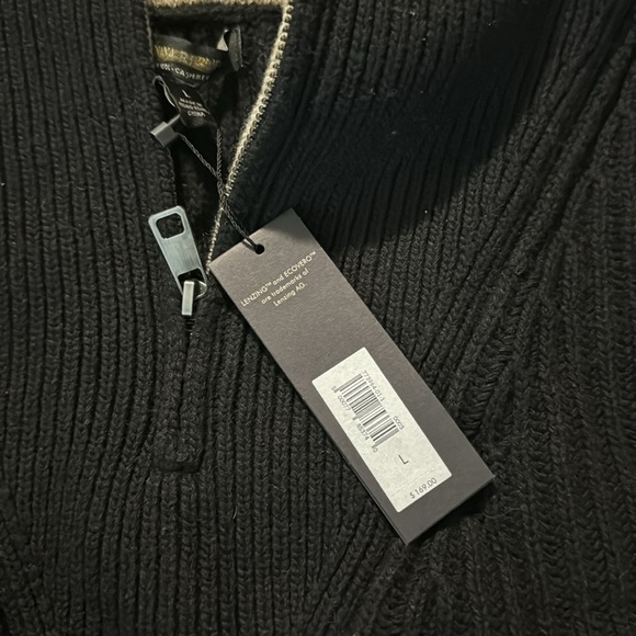 AS IS! NWT! Banana Republic Black Oversized Half-Zip Sweater - Size Large - Picture 14 of 14